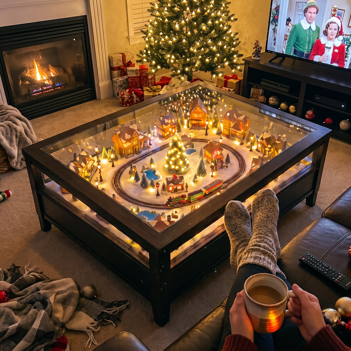 MerryGlow™ Christmas Village Coffee Table